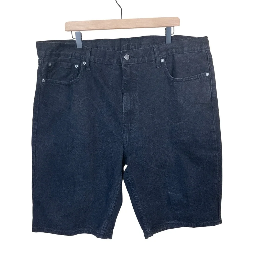 Levi Shorts‎ Men 469 Black Denim Size 40 100% Cotton 5 Pocket Design Summer